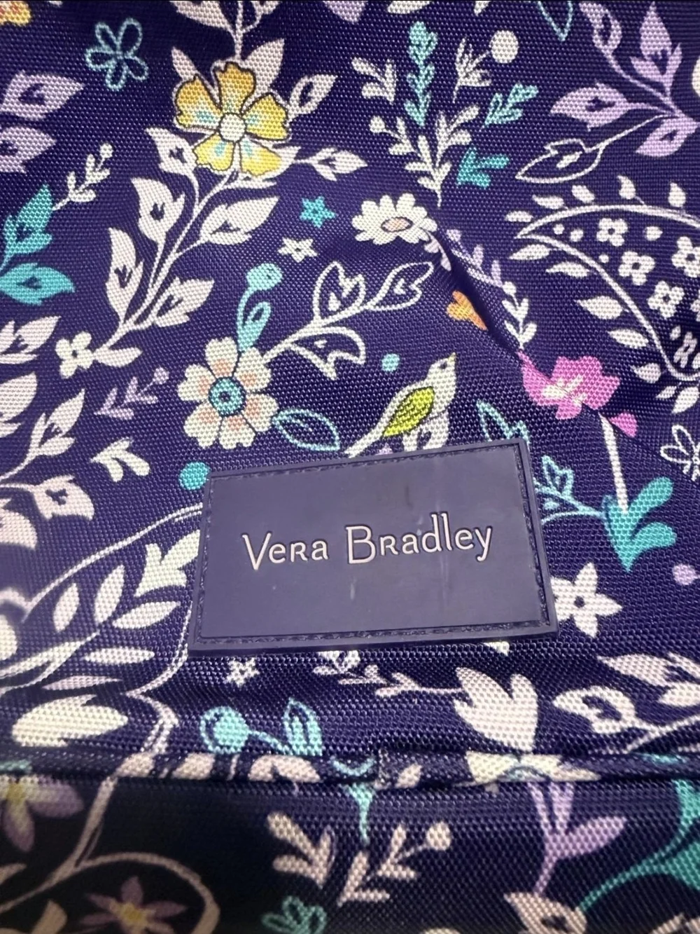 Vera Bradley Purple Floral Print Backpack